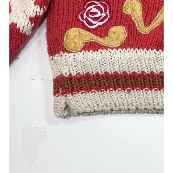 VTG NO! The Jeans Revolt One Size Embroidered Sweater Circus Dream Pink Red RARE - Picture 15 of 16